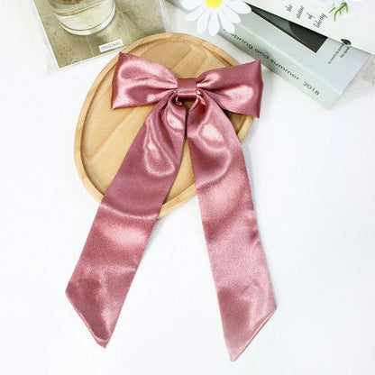 Women'S Sweet Korean Style Bow Knot Cloth Polyester Hair Clip