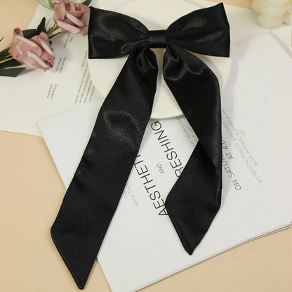 Women'S Sweet Korean Style Bow Knot Cloth Polyester Hair Clip