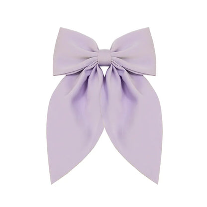 Women'S Sweet Korean Style Bow Knot Polyester Hair Clip