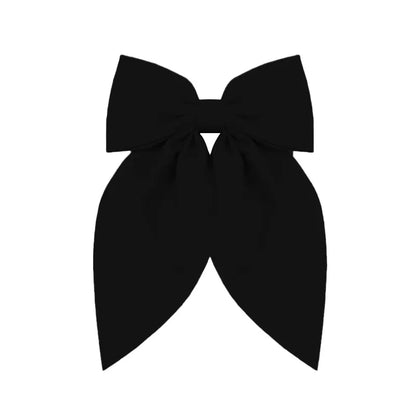 Women'S Sweet Korean Style Bow Knot Polyester Hair Clip