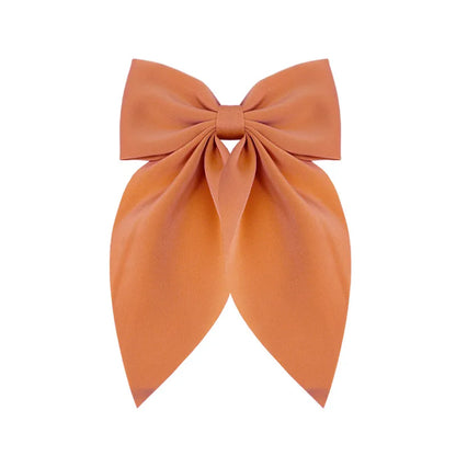 Women'S Sweet Korean Style Bow Knot Polyester Hair Clip