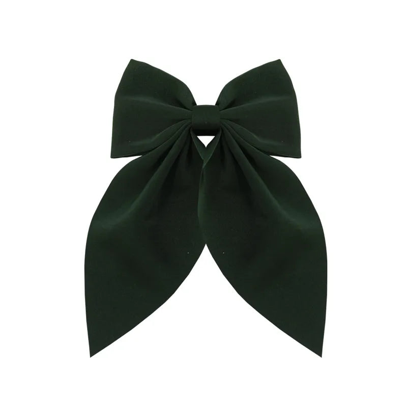 Women'S Sweet Korean Style Bow Knot Polyester Hair Clip