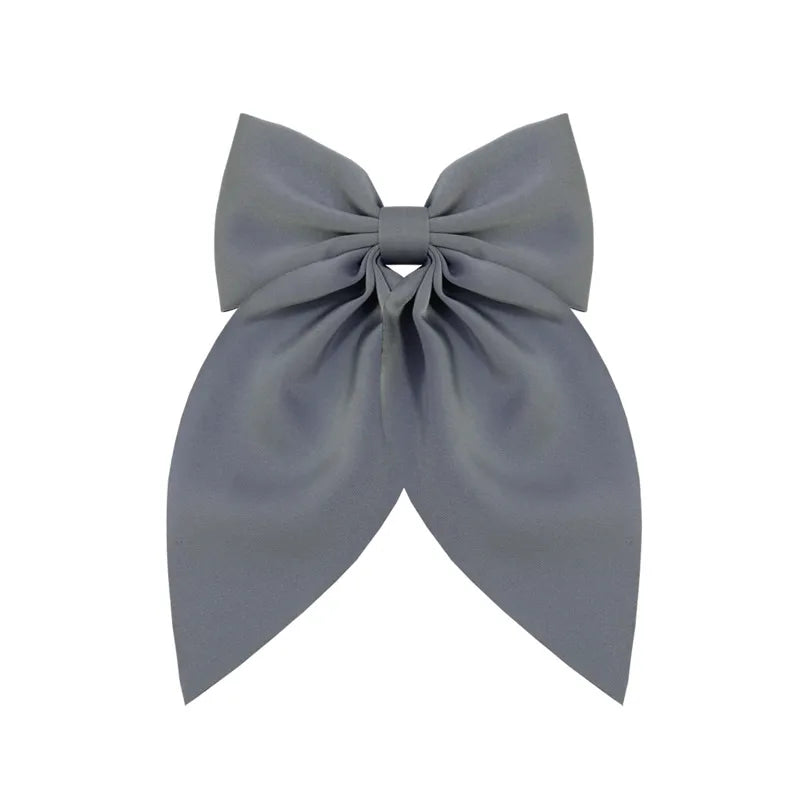 Women'S Sweet Korean Style Bow Knot Polyester Hair Clip