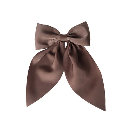 Women'S Sweet Korean Style Bow Knot Polyester Hair Clip