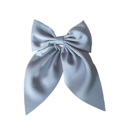 Women'S Sweet Korean Style Bow Knot Polyester Hair Clip