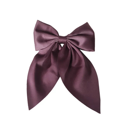 Women'S Sweet Korean Style Bow Knot Polyester Hair Clip