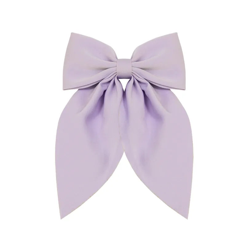 Women'S Sweet Korean Style Bow Knot Polyester Hair Clip