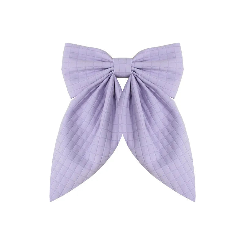 Women'S Sweet Korean Style Bow Knot Satin Hair Clip