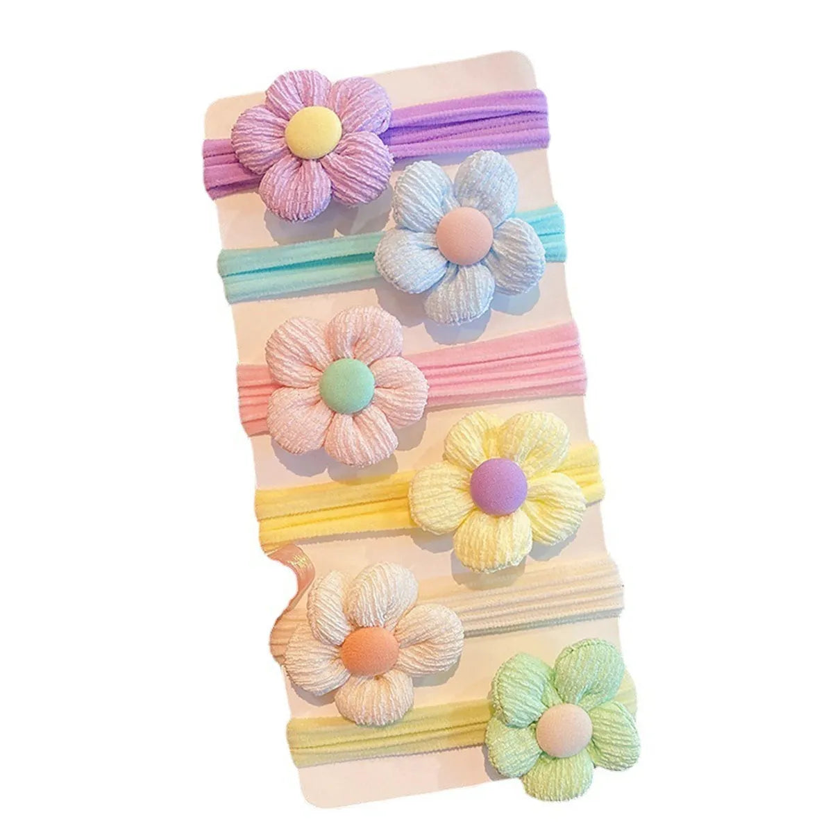 Women'S Sweet Korean Style Flower Bow Knot Polyester Hair Tie