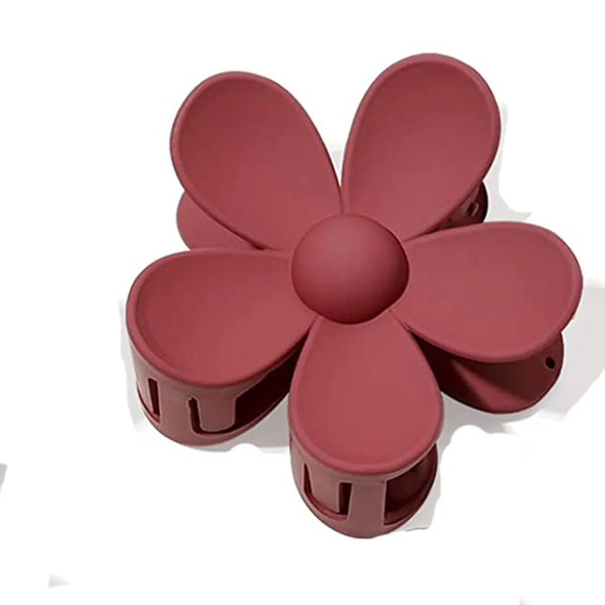 Women'S Sweet Korean Style Flower Plastic Stoving Varnish Hair Claws