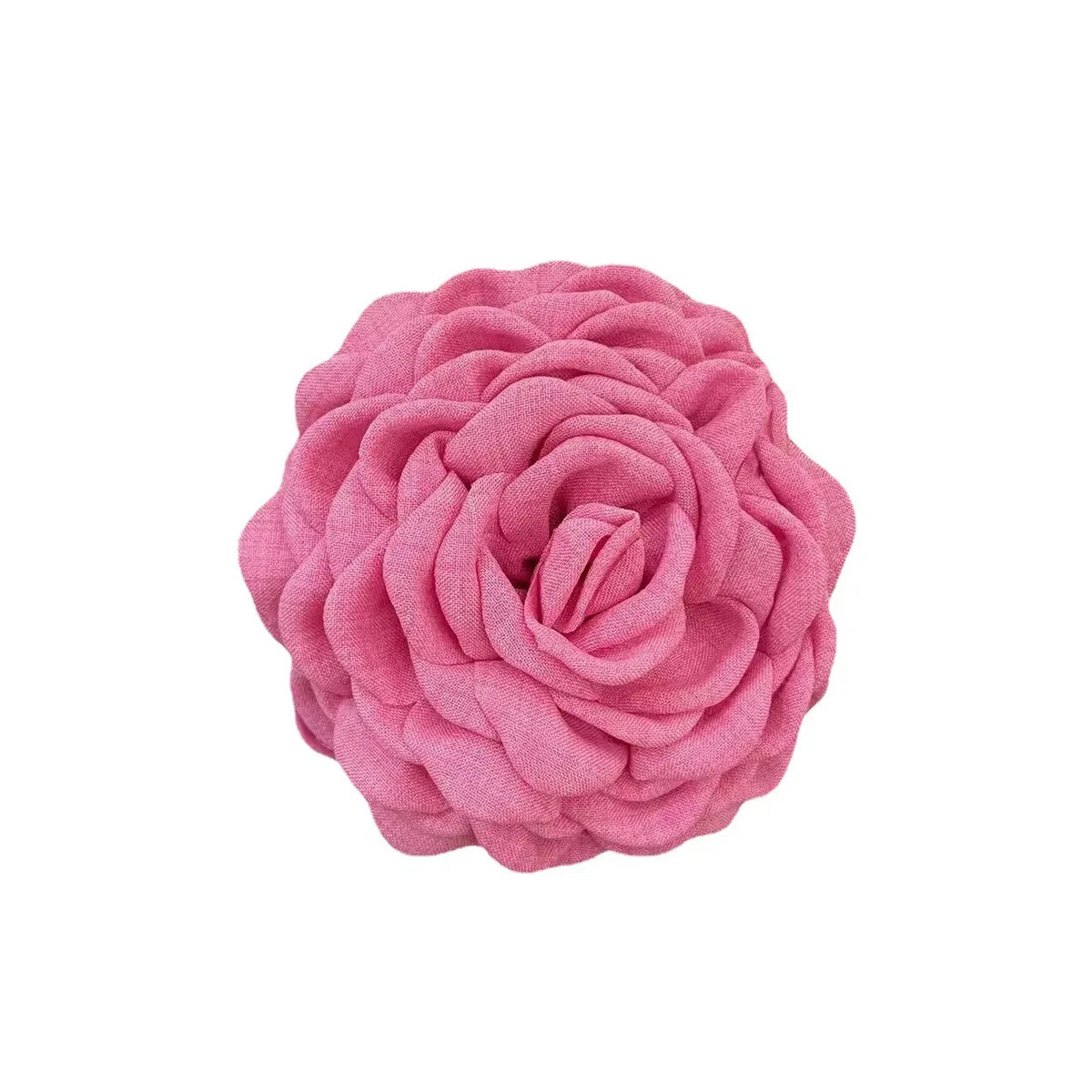 Women'S Sweet Korean Style Rose Flower Cloth Hair Claws