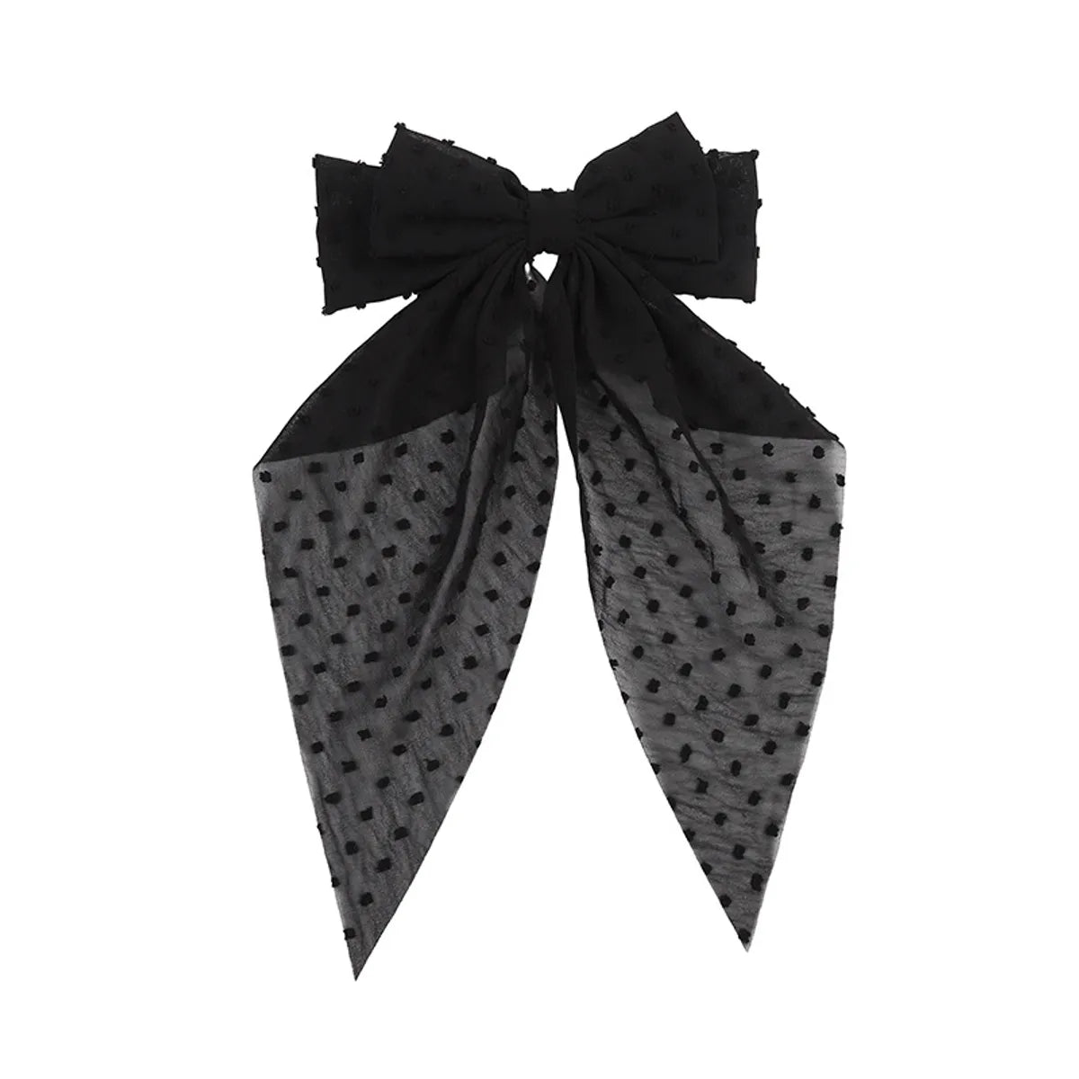 Women'S Sweet Polka Dots Bow Knot Polyester Hair Clip