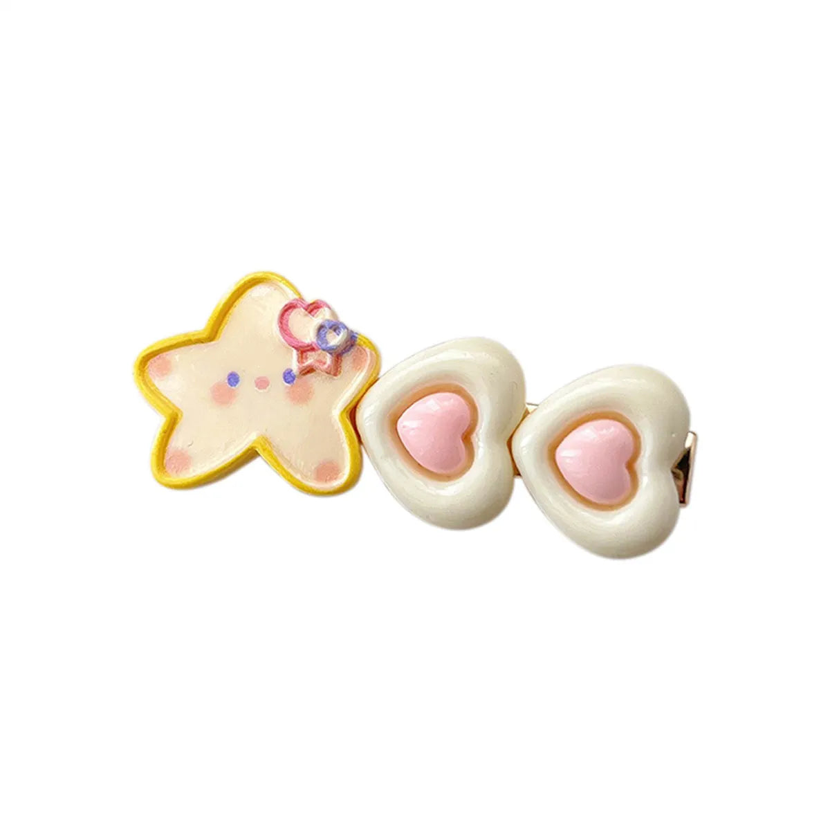 Women'S Sweet Rabbit Star Heart Shape Plastic Hair Clip Hair Tie