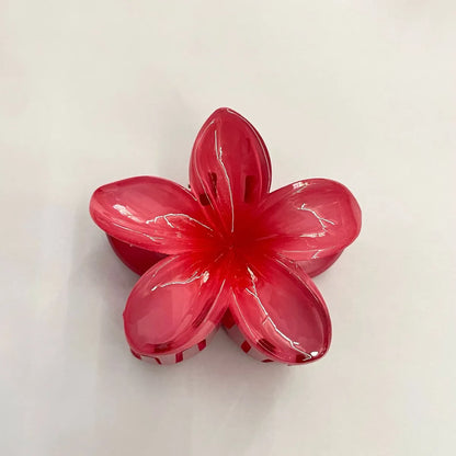 Women'S Sweet Simple Style Artistic Flower Plastic Hair Claws