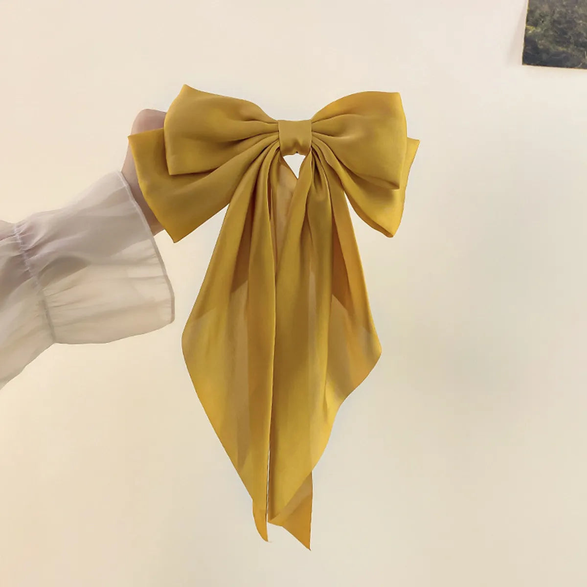 Women'S Sweet Simple Style Bow Knot Cloth Plating Hair Clip