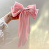 Women'S Sweet Simple Style Bow Knot Cloth Plating Hair Clip