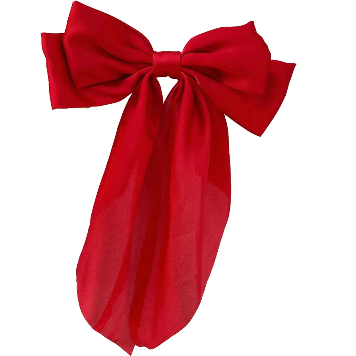 Women'S Sweet Simple Style Bow Knot Cloth Plating Hair Clip