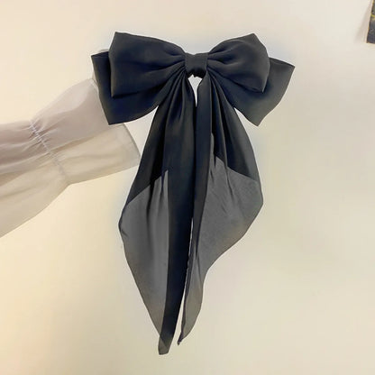 Women'S Sweet Simple Style Bow Knot Cloth Plating Hair Clip