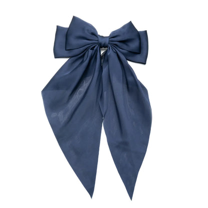 Women'S Sweet Simple Style Bow Knot Cloth Plating Hair Clip