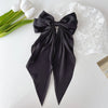 Women'S Sweet Simple Style Bow Knot Silk Hair Clip