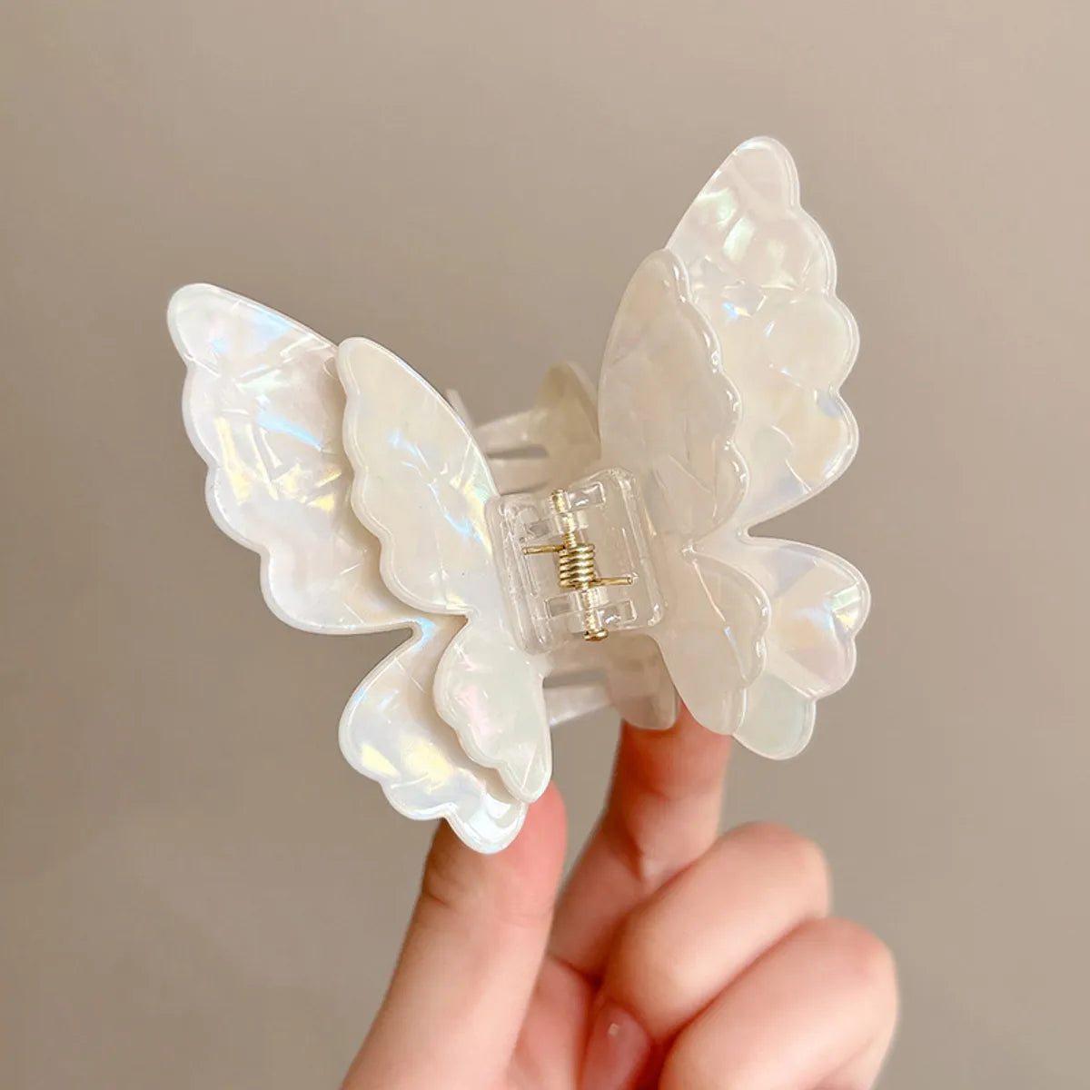 Women'S Sweet Simple Style Butterfly Arylic Hair Claws