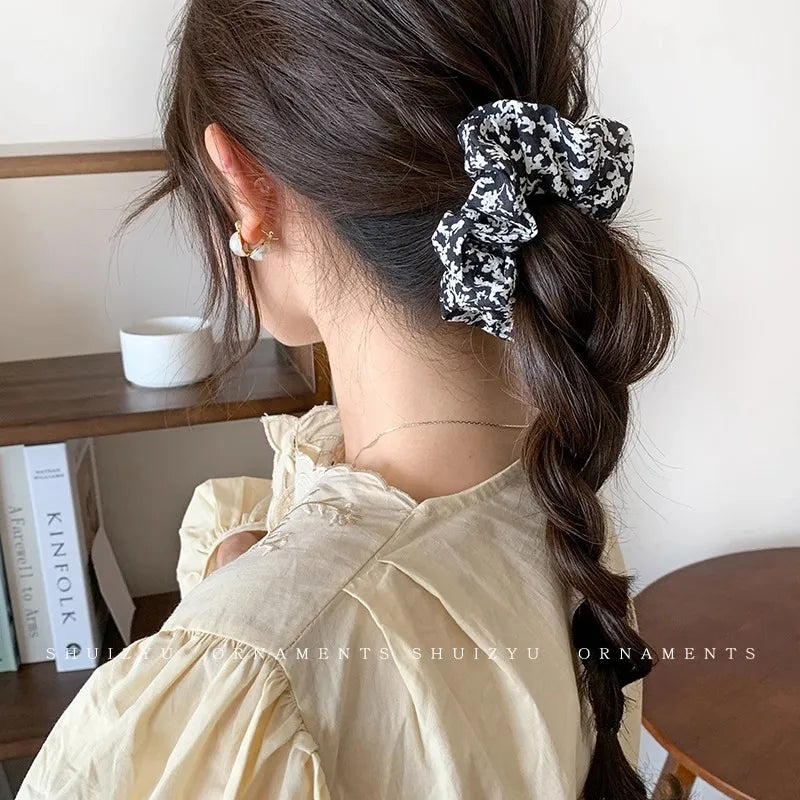 Women'S Sweet Simple Style Color Block Cloth Hair Tie