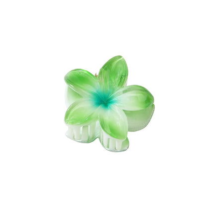 Women'S Sweet Simple Style Flower Plastic Hair Clip