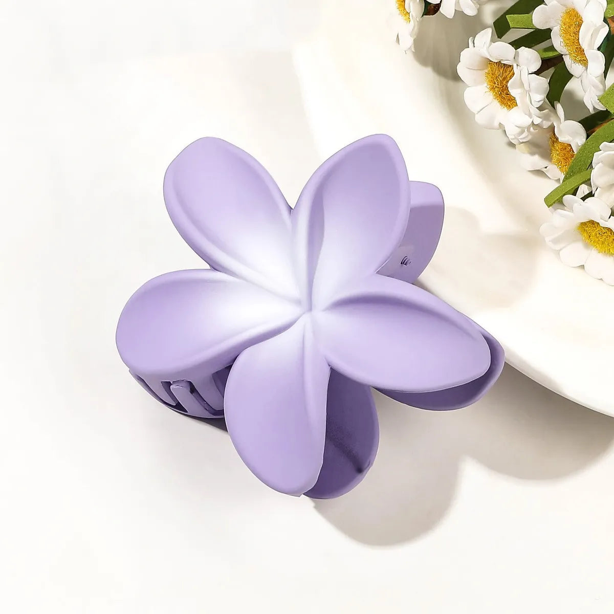 Women'S Sweet Simple Style Flower Plastic Hair Clip