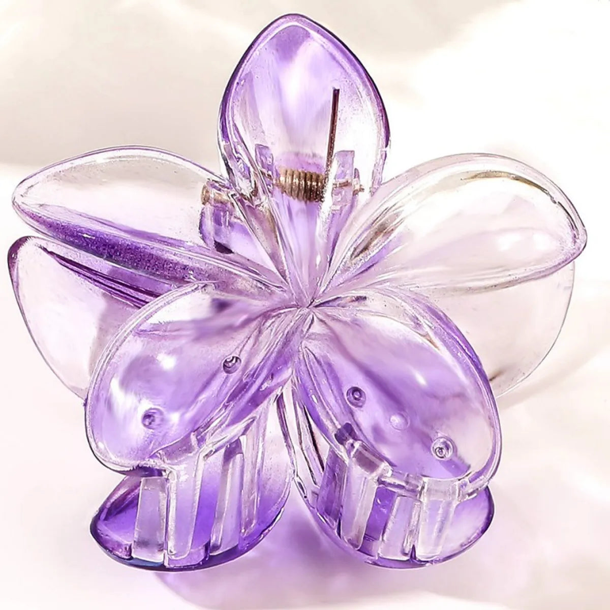 Women'S Sweet Simple Style Flower Plastic Hair Clip