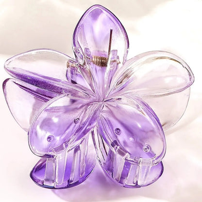 Women'S Sweet Simple Style Flower Plastic Hair Clip