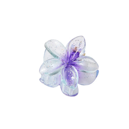 Women'S Sweet Simple Style Flower Plastic Hair Clip