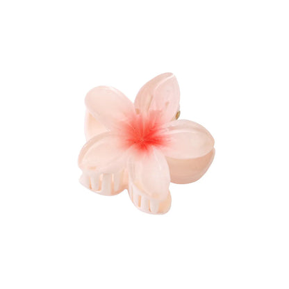 Women'S Sweet Simple Style Flower Plastic Hair Clip