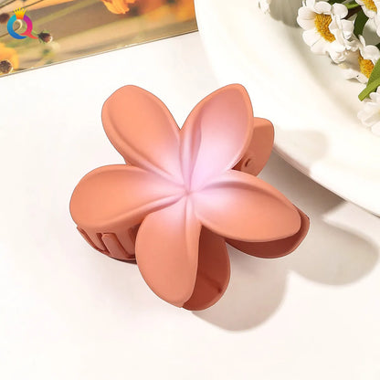 Women'S Sweet Simple Style Flower Plastic Hair Clip