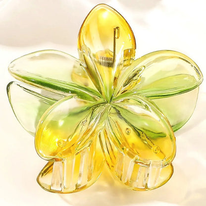 Women'S Sweet Simple Style Flower Plastic Hair Clip