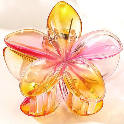 Women'S Sweet Simple Style Flower Plastic Hair Clip