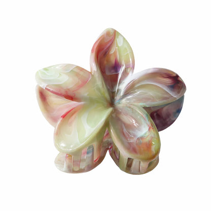 Women'S Sweet Simple Style Flower Plastic Hair Clip