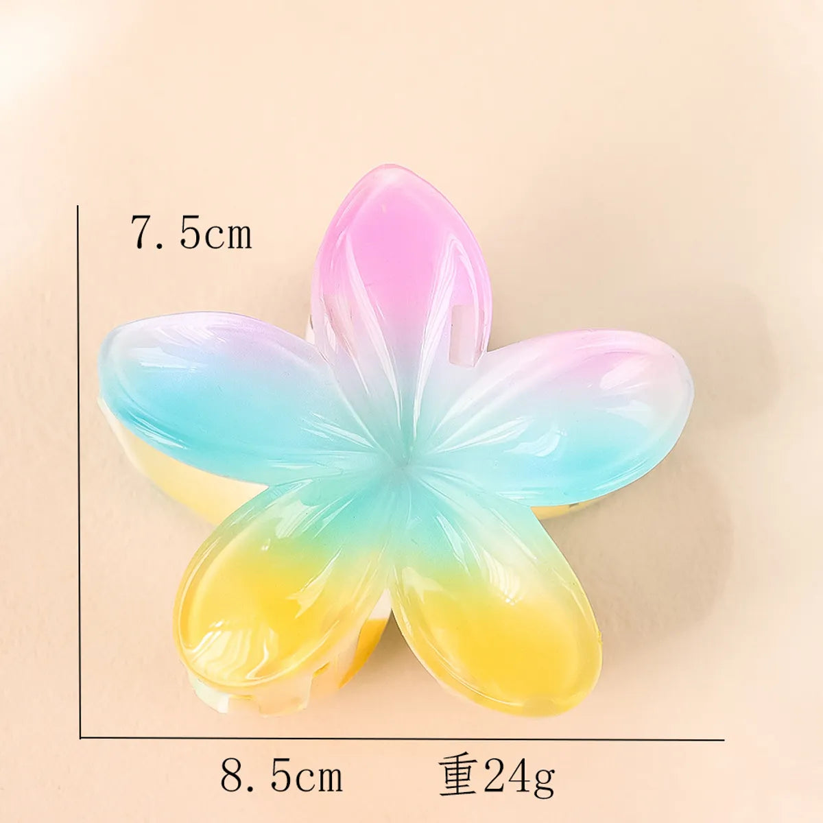 Women'S Sweet Simple Style Flower Plastic Hair Clip