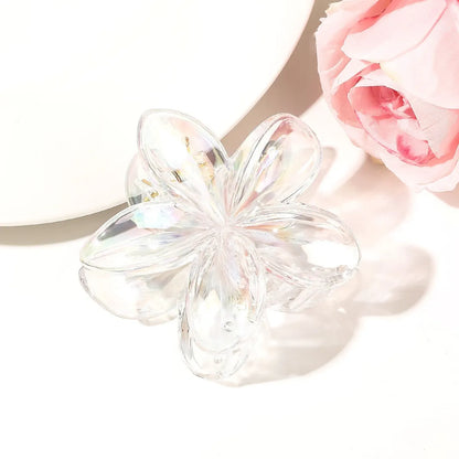 Women'S Sweet Simple Style Flower Plastic Hair Clip