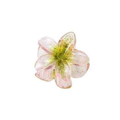 Women'S Sweet Simple Style Flower Plastic Hair Clip