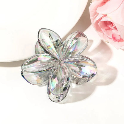 Women'S Sweet Simple Style Flower Plastic Hair Clip