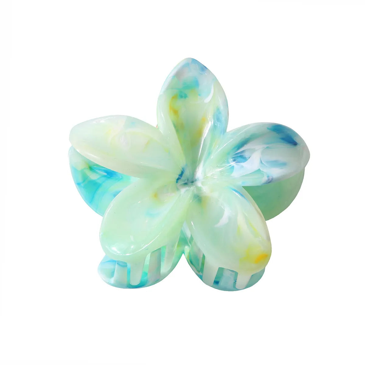 Women'S Sweet Simple Style Flower Plastic Hair Clip