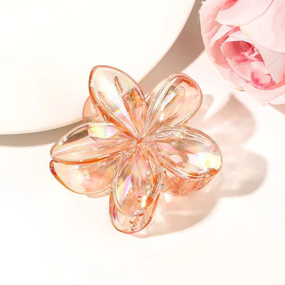 Women'S Sweet Simple Style Flower Plastic Hair Clip