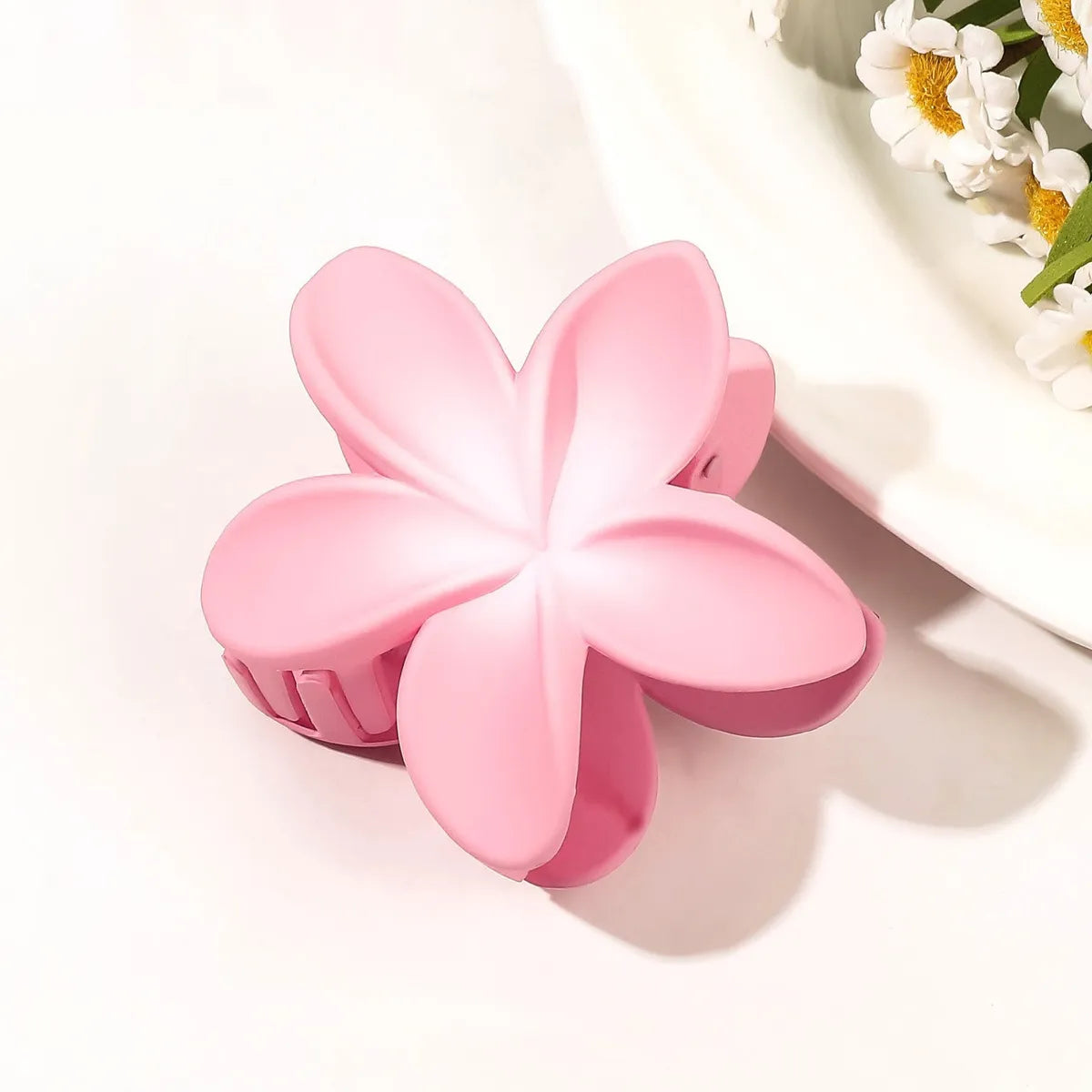 Women'S Sweet Simple Style Flower Plastic Hair Clip