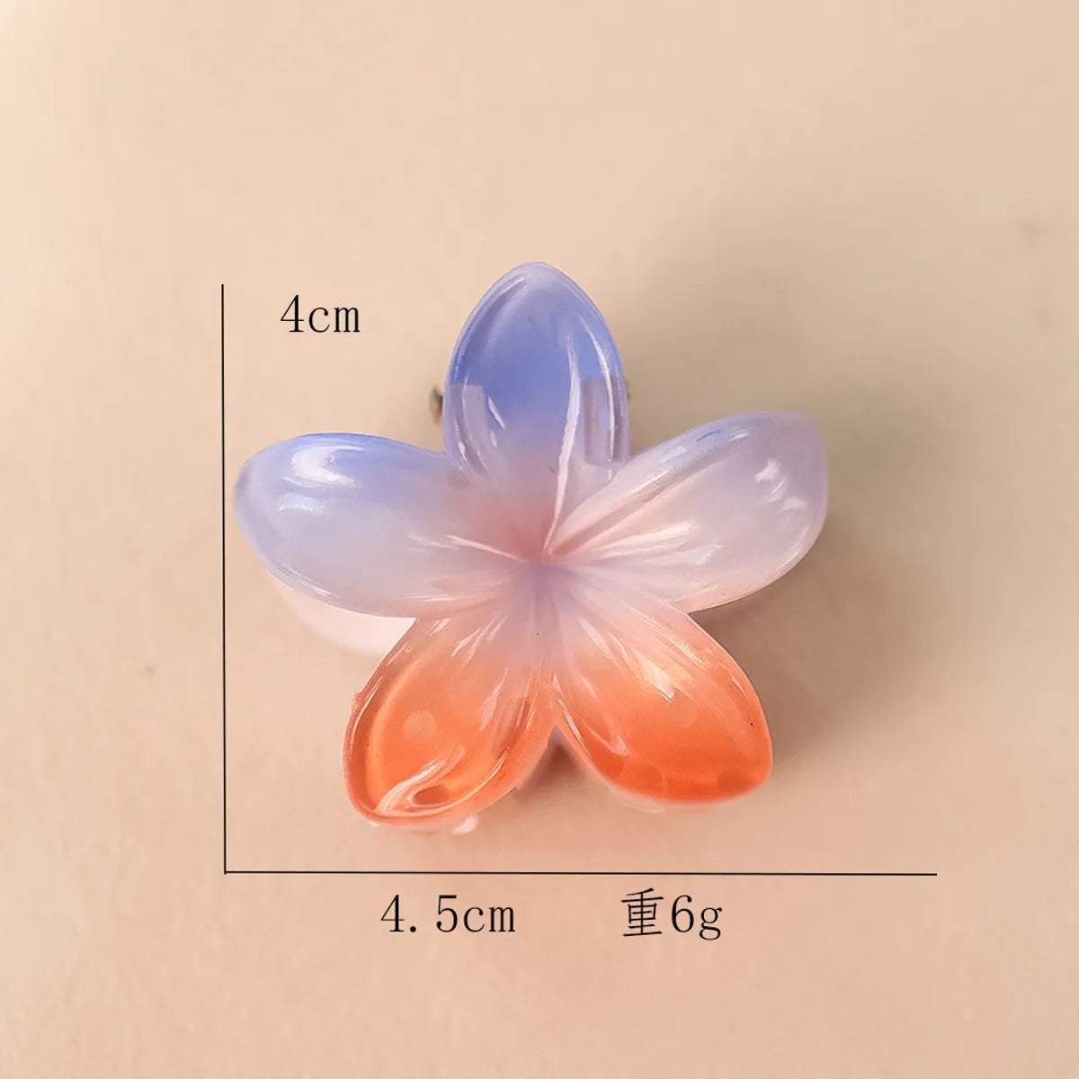 Women'S Sweet Simple Style Flower Plastic Hair Clip