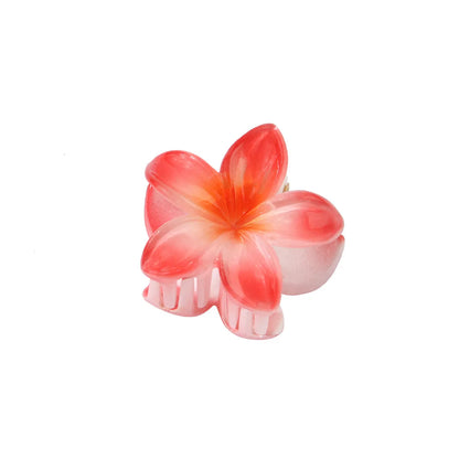 Women'S Sweet Simple Style Flower Plastic Hair Clip