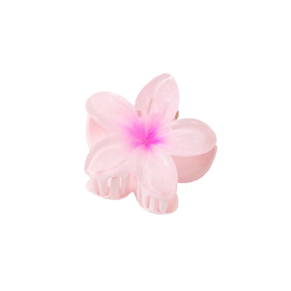 Women'S Sweet Simple Style Flower Plastic Hair Clip