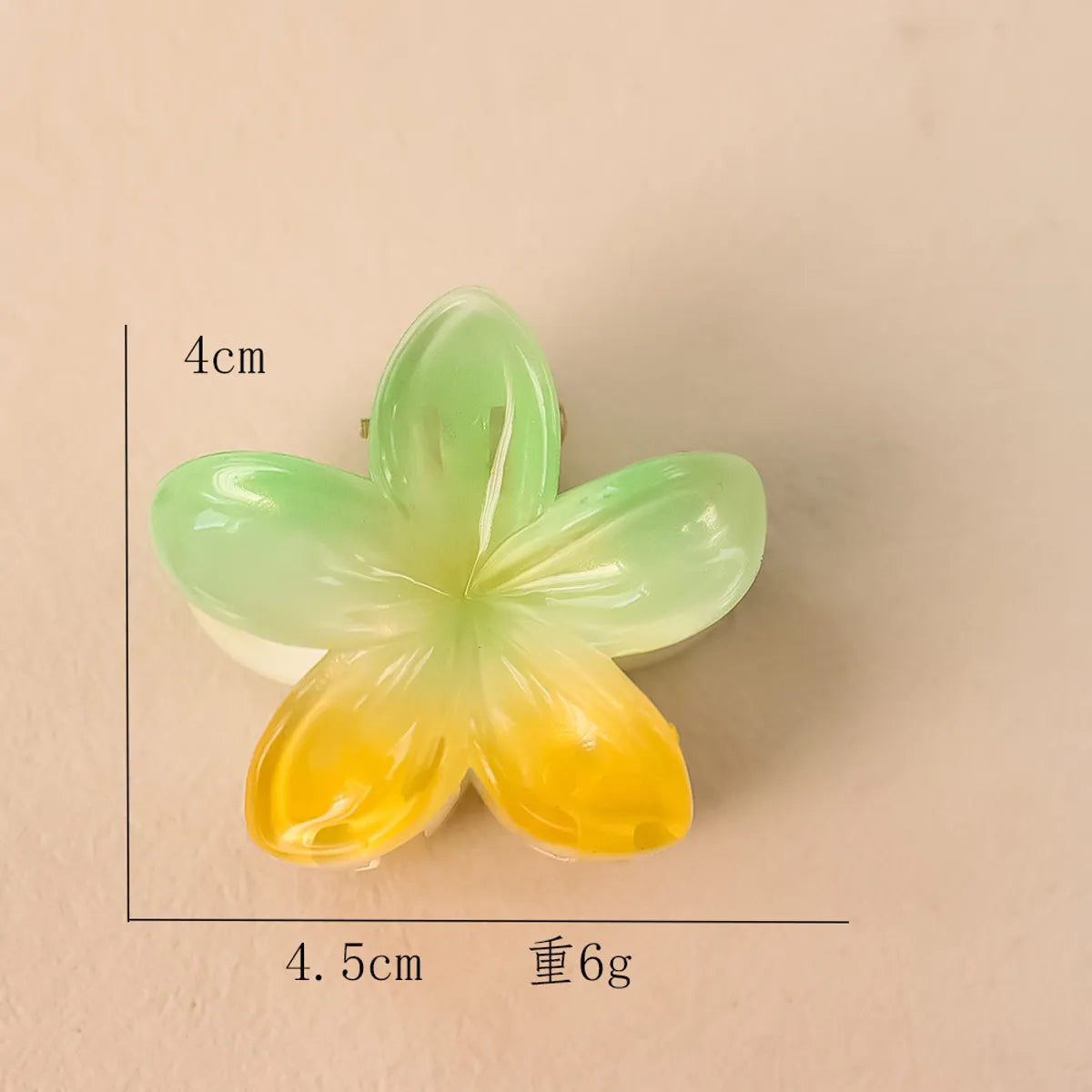 Women'S Sweet Simple Style Flower Plastic Hair Clip