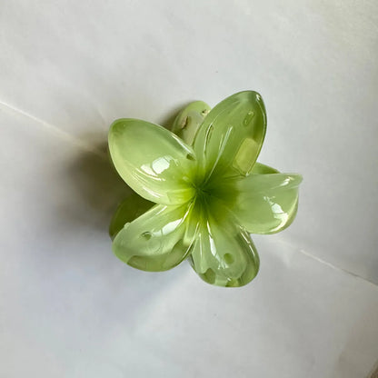 Women'S Sweet Simple Style Flower Plastic Hair Clip