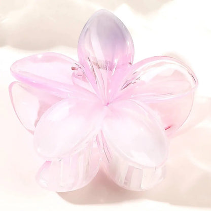 Women'S Sweet Simple Style Flower Plastic Hair Clip