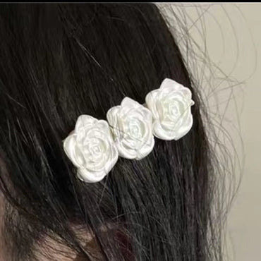 Women'S Sweet Simple Style Flower Plastic Hair Clip